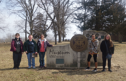 SRC Art Students View WPA Art Exhibit at Dickson Mounds