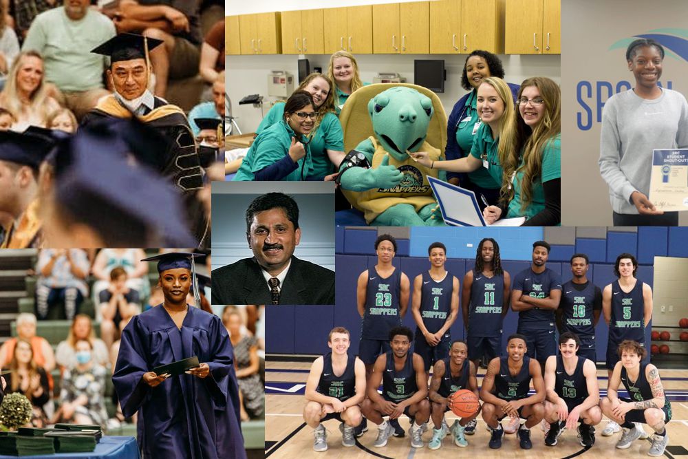 Collage of racially diverse groups and individuals at SRC