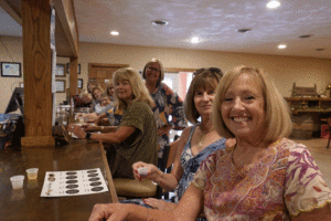 Tour group at Big Horse Winery