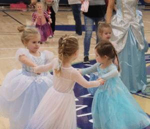 picture of attendees dancing at a past Princess Party