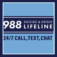 988 Suicide & Crisis Lifeline 24/7 Call, Text, Chat