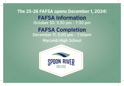 SRC Financial Aid Staff Schedules FAFSA Meetings and Completion Workshops at Macomb High School SRC Financial Aid Staff Schedules FAFSA Meetings and Completion Workshops at Macomb High School
