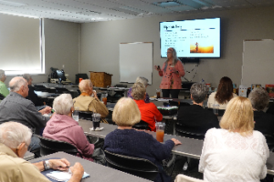 Jeannine Standard presenting at the LIfelong Learning Conference