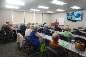 Mike Delligatti presents on his trip to Jordan