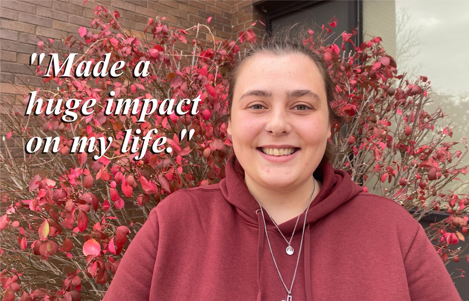 Image of Amanda Kool with the text: "Made a huge impact on my life."