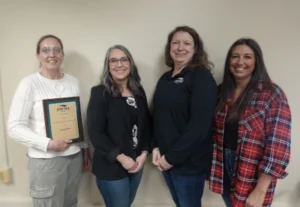 Image of Macomb SRC employees who were recognized for their years of service.