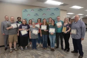 Image of Canton SRC employees who were recognized for their years of service