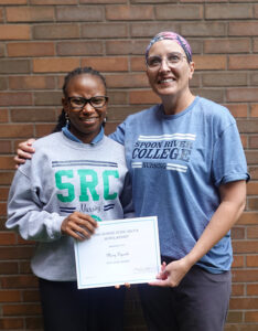Image of nursing student Mary Popooa and instructor Sarah Etter