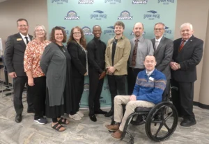 image of alumni recipients at the Alumni Awards Reception