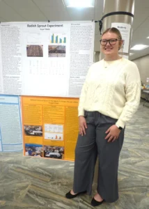 Image of Morgyn Guppy, who won Best of Show for her research poster