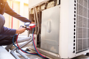 air conditioner and testing guages